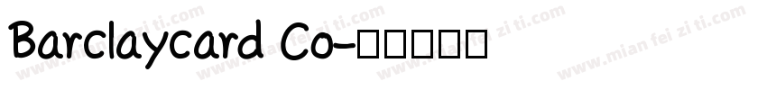 Barclaycard Co字体转换
